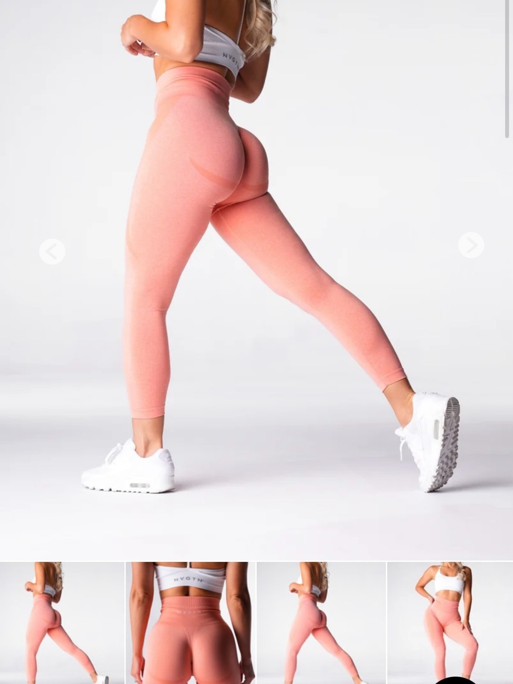 Seamless Contour NVGTN leggings - Coral Pink